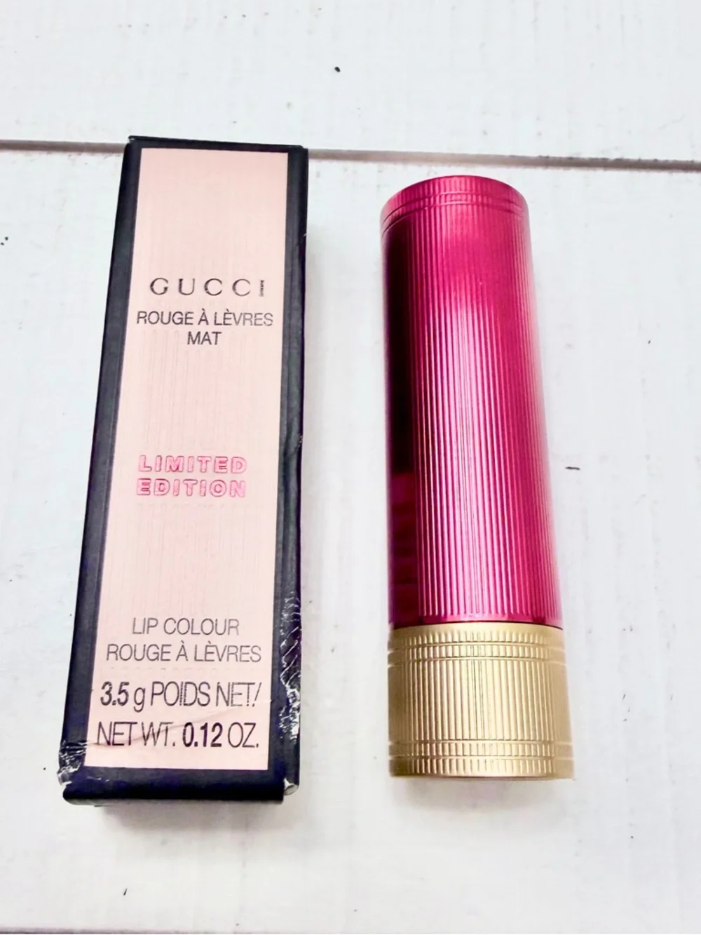 GUCCI Rouge à Lèvres Mat Lipstick Limited-Edition Full Size 505 Janet Rust